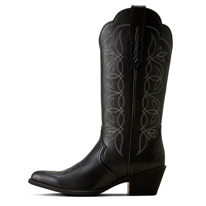 Ariat Women's Heritage Blossom J Toe Western Boot - Black - 10080317