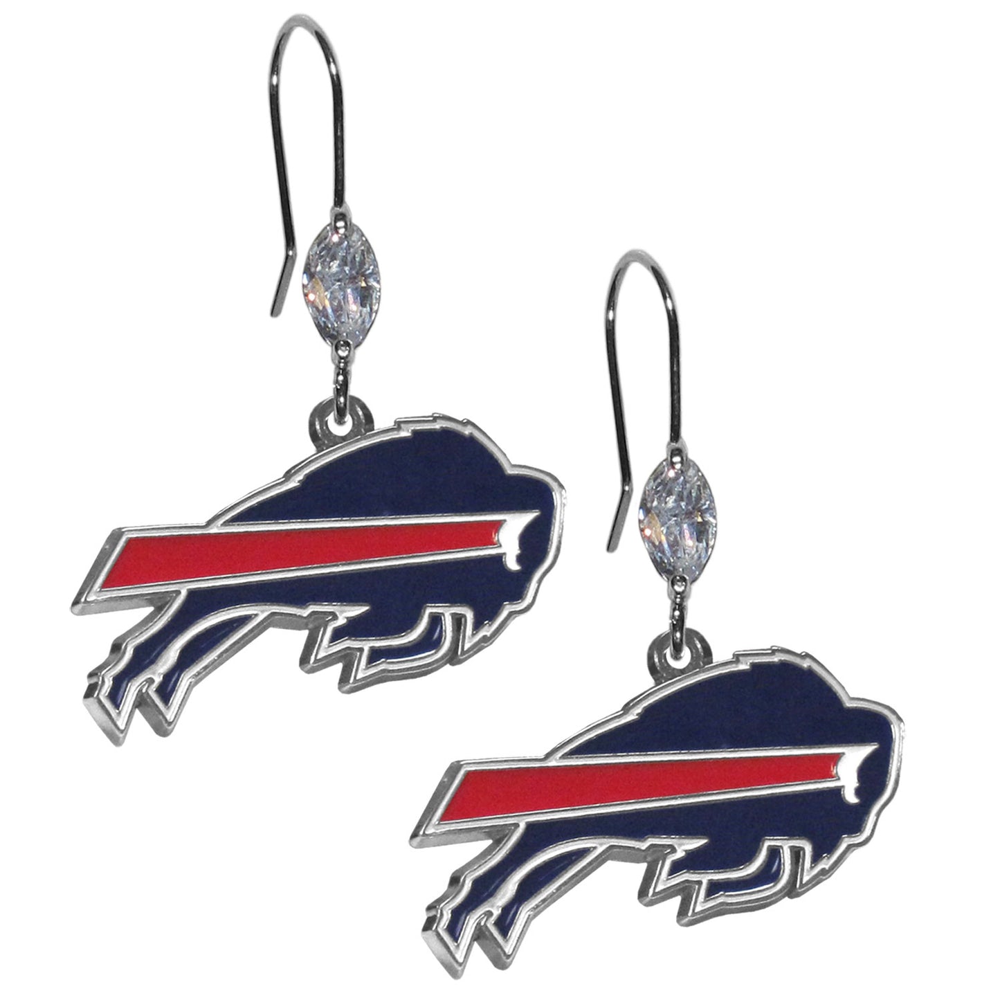 Buffalo Bills Crystal Dangle Earrings - FCE015