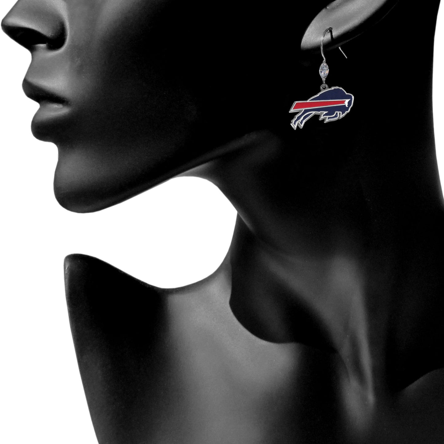 Buffalo Bills Crystal Dangle Earrings - FCE015