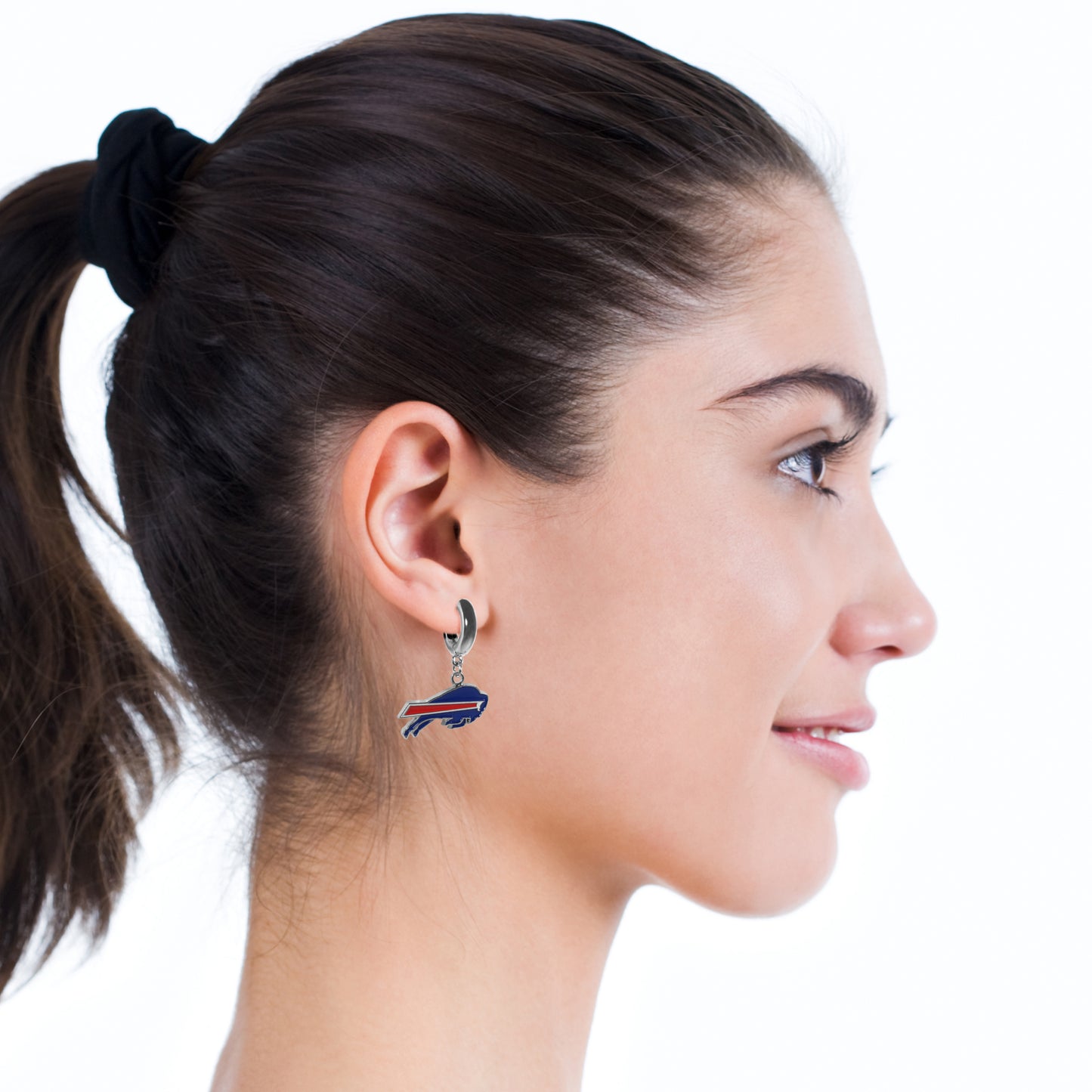 Buffalo Bills Huggie Hoop Earrings