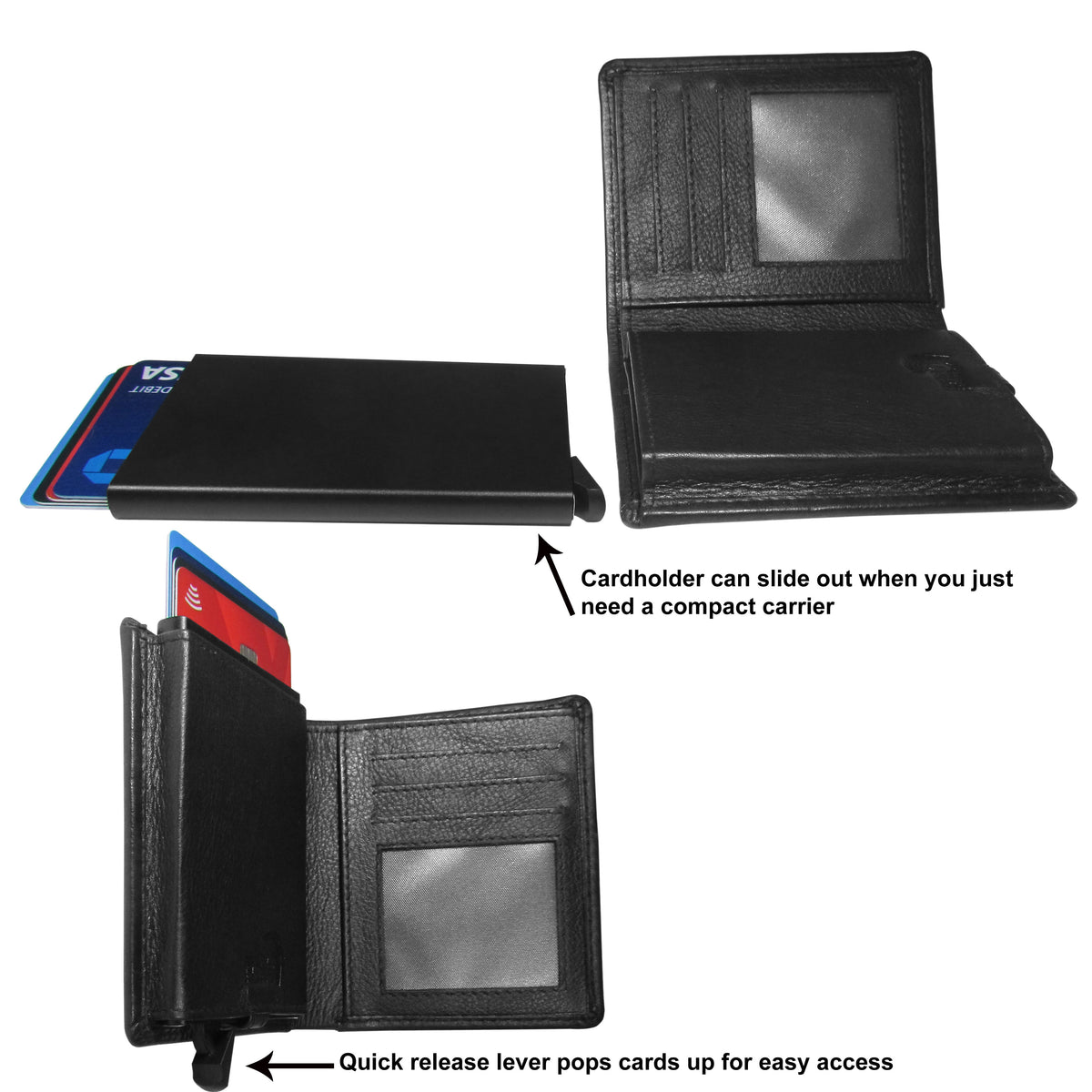 Buffalo Bills Leather RFID Pop-Up Wallet