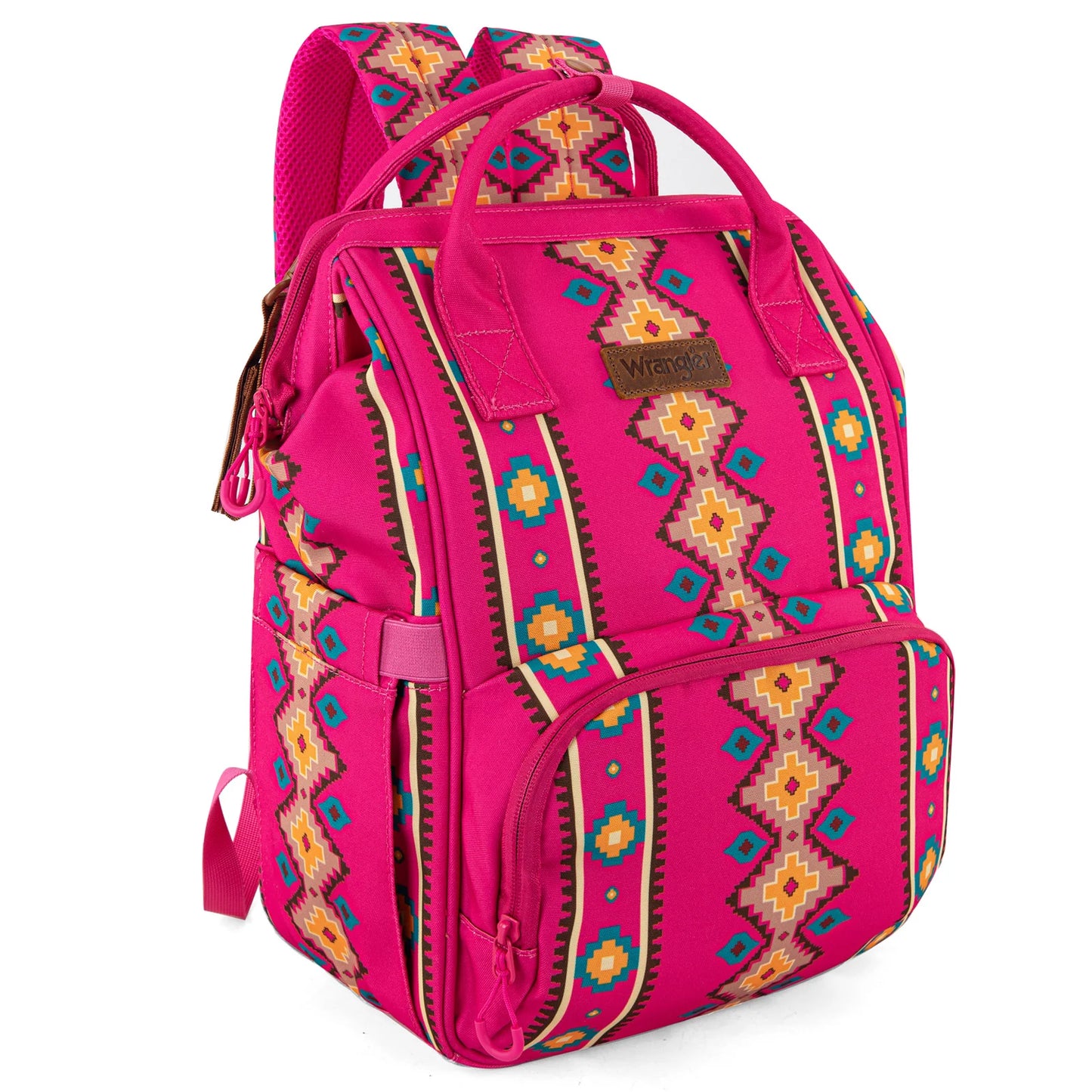 Wrangler Aztec Printed Callie Backpack - Pink- WG2204-9110HPK