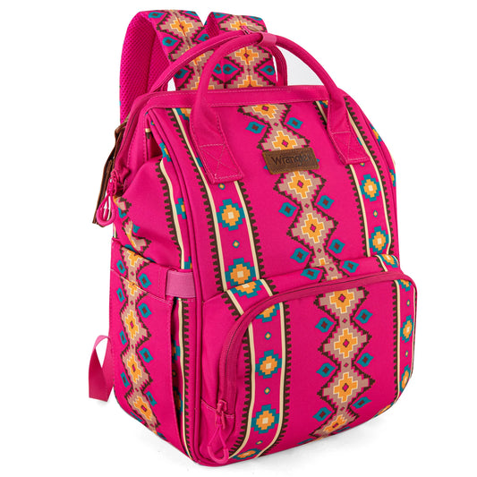 Wrangler Aztec Printed Callie Backpack - Pink- WG2204-9110HPK