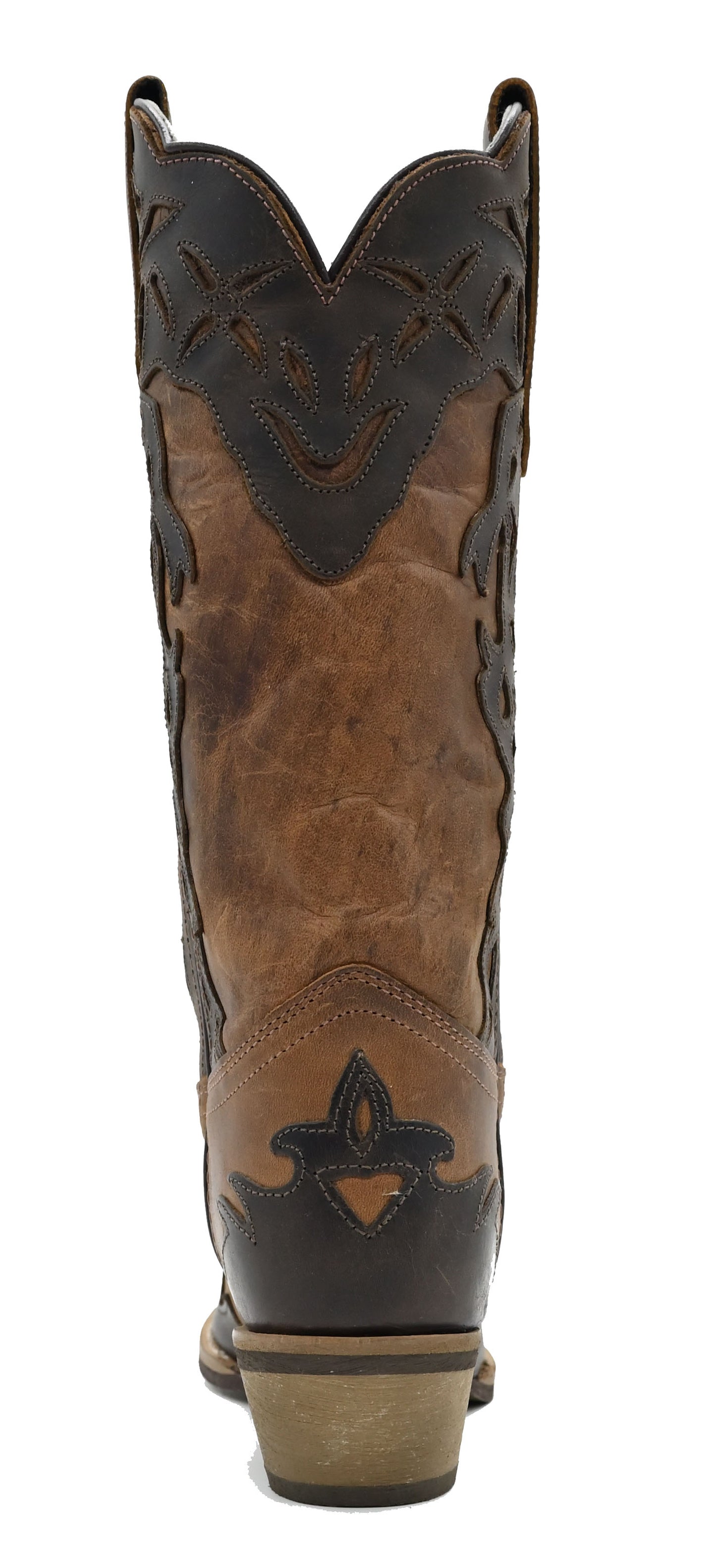 Distressed Wingtip Two-Tone Brown - 5026