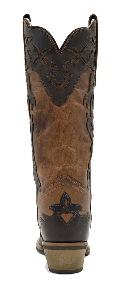 Distressed Wingtip Two-Tone Brown - 5026