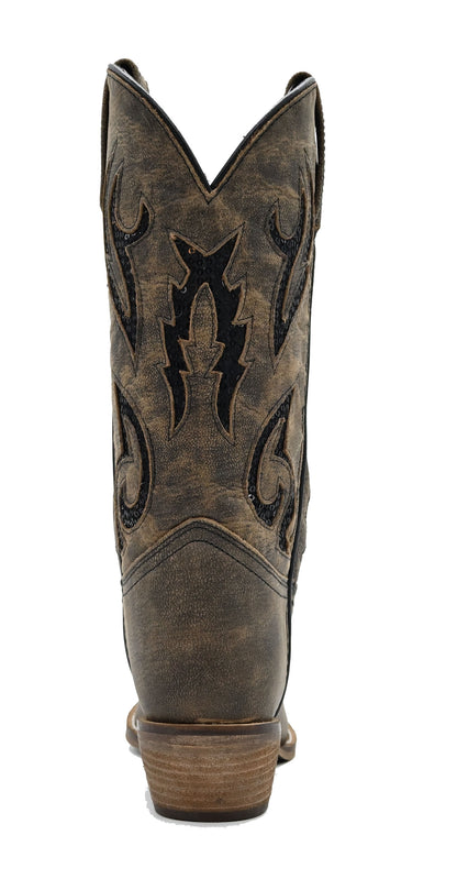 Distressed Sequin Inlay Brown - 5131