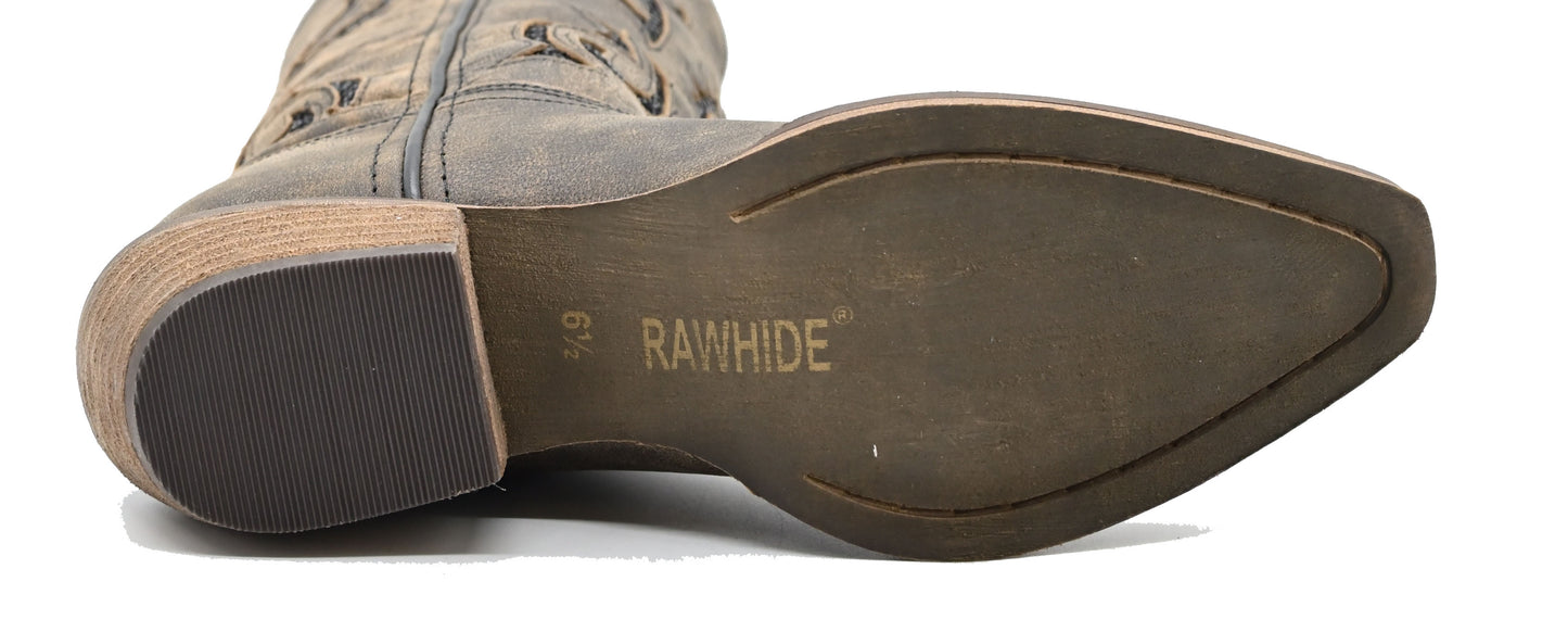 Distressed Sequin Inlay Brown - 5131