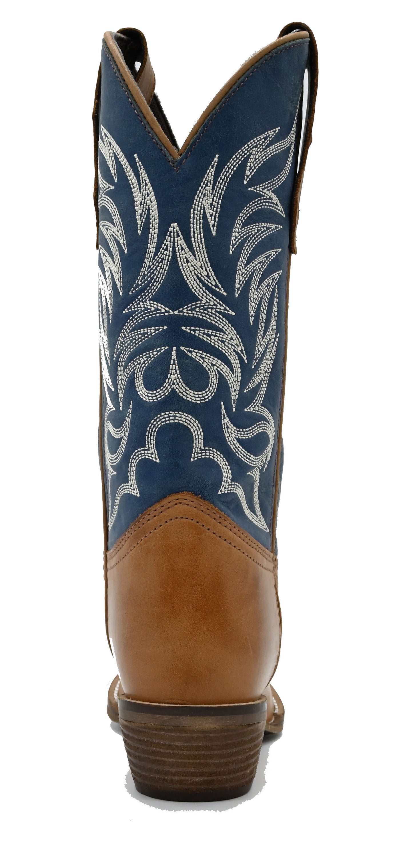 Distressed Tan Snip Toe with Blue Upper - 5153