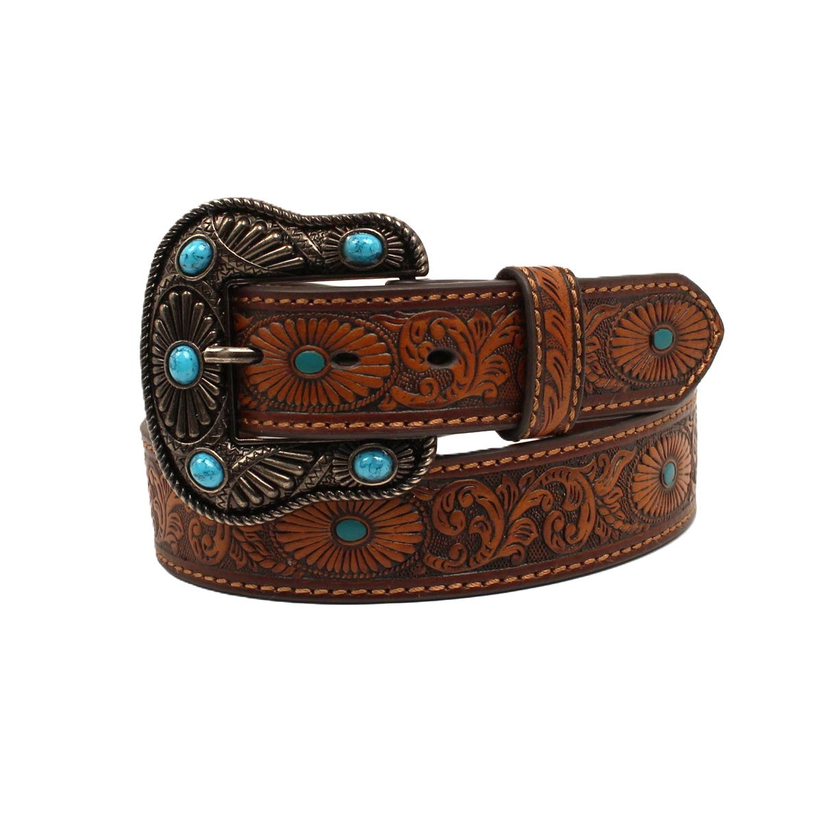 Nocona Ladies Floral Tooled Belt - N3412002
