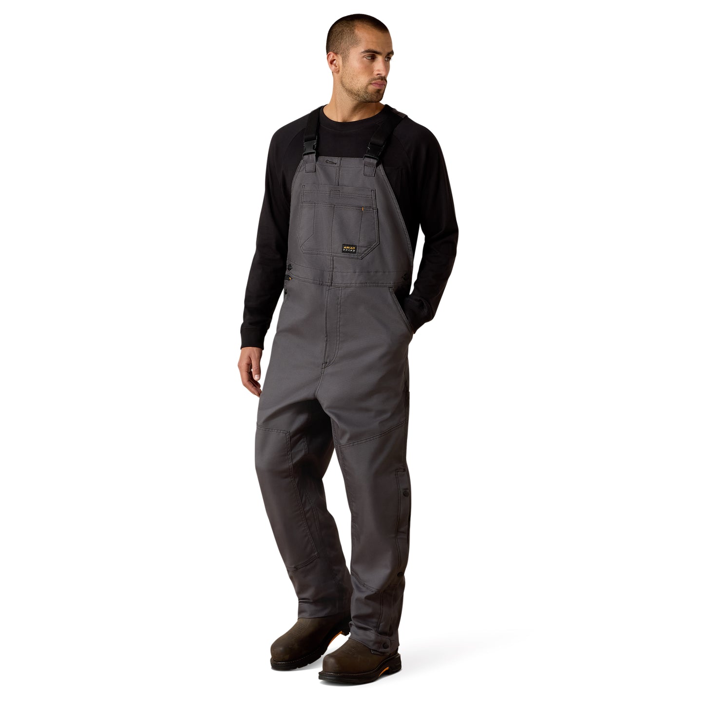 Rebar Duracanvas Unlined Bib Rebar Gray - 10034653