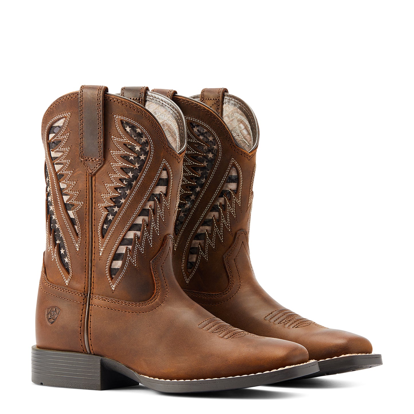 Ariat Kid's Quickdraw VentTEK Western Boot - Brown - 10044485
