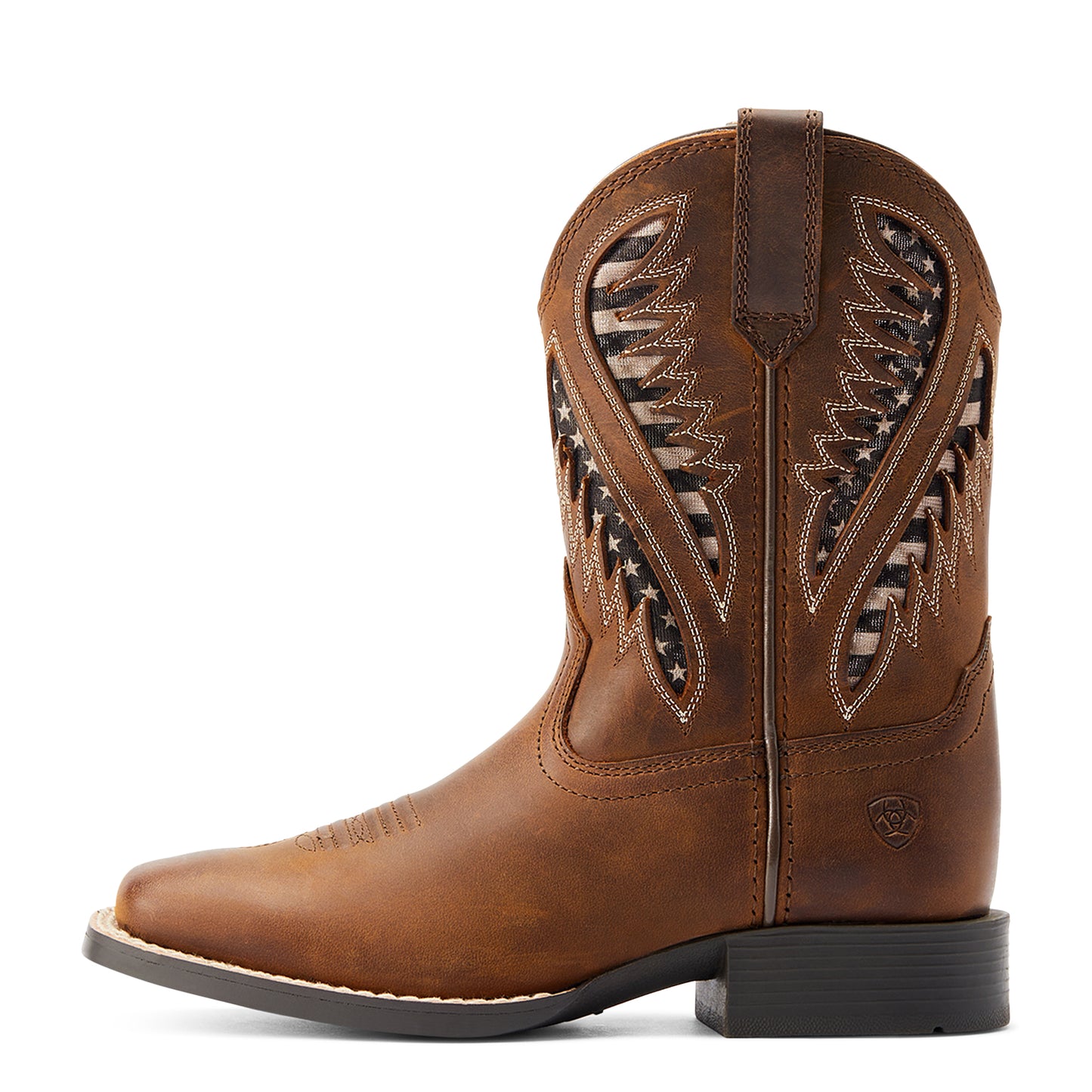 Ariat Kid's Quickdraw VentTEK Western Boot - Brown - 10044485