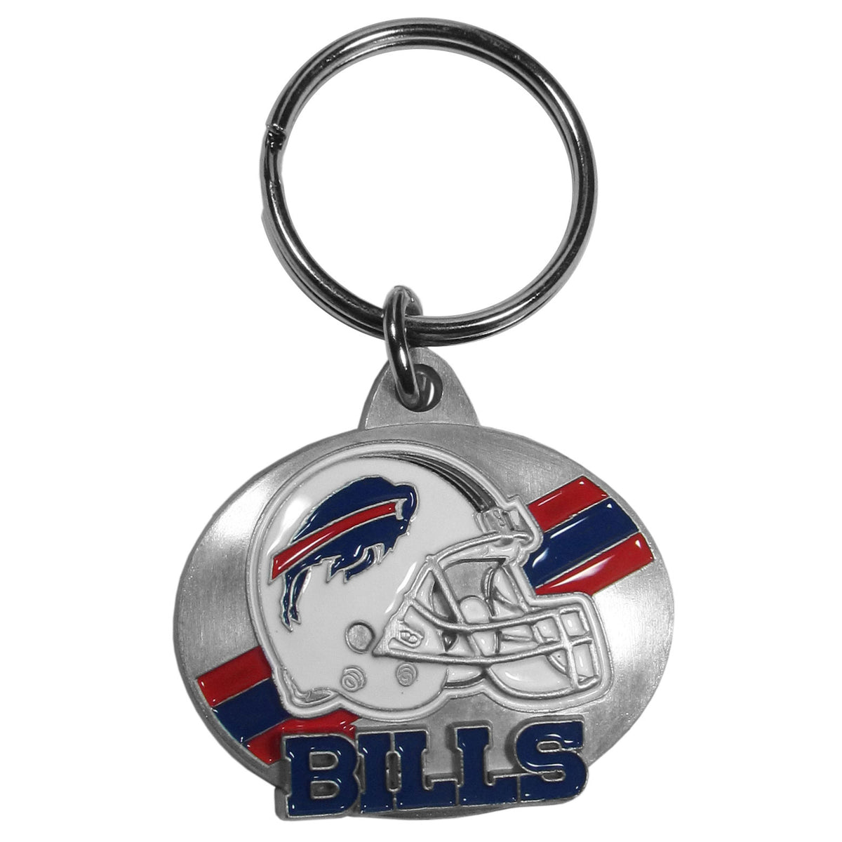 Buffalo Bills Oval Carved Metal Key Chain