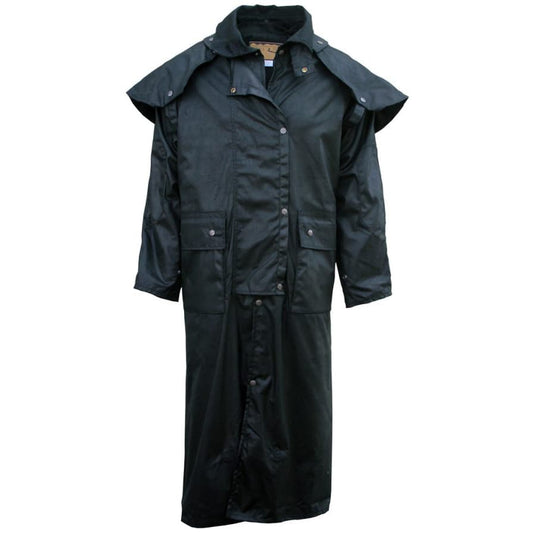 Outback Duster Riding Coat Long Black
