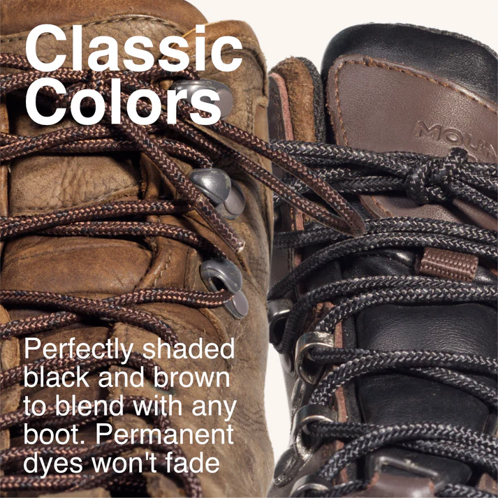Adventure Andy Unbreakable Boot Laces 63" - Black