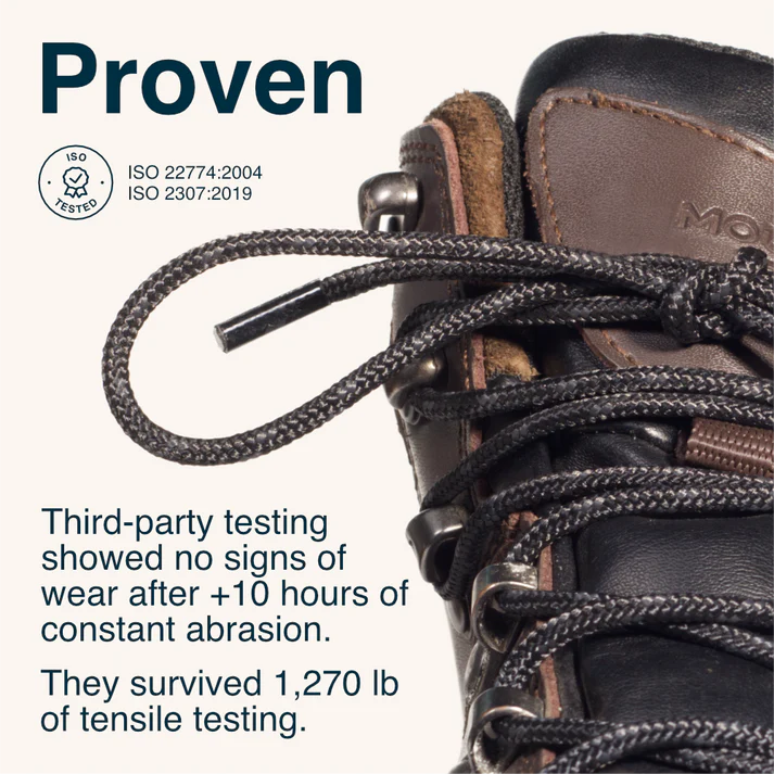 Adventure Andy Unbreakable Boot Laces 63" - Black