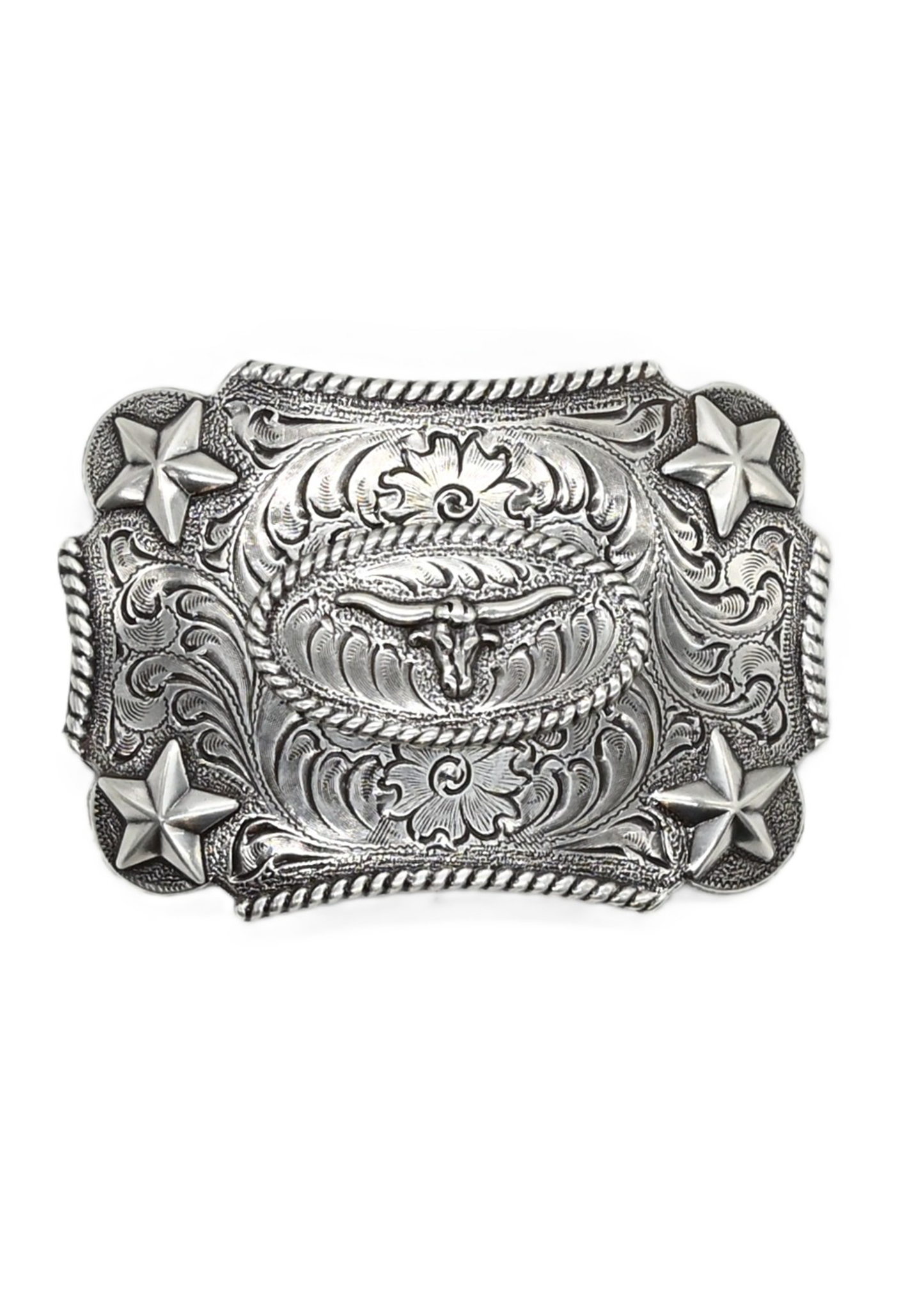 Nocona Youth Longhorn Silver Buckle - 3603046