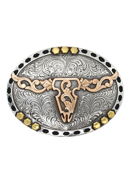 Nocona Oval LongHorn Buckle Multi Color - 37949