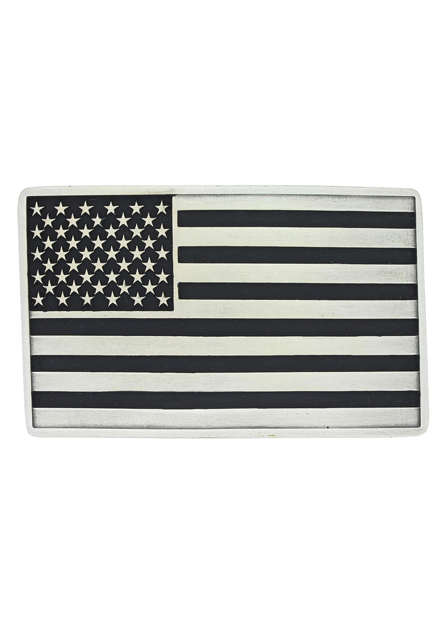 Antiqued American Flag Attitude Buckle