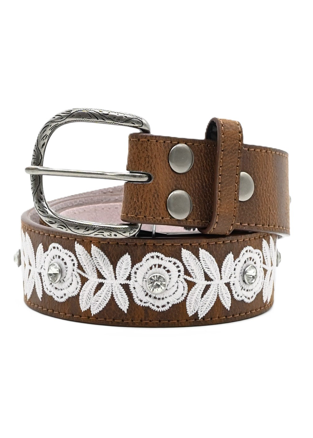 Brown White Flower – Circle B Western Wear display picture 1