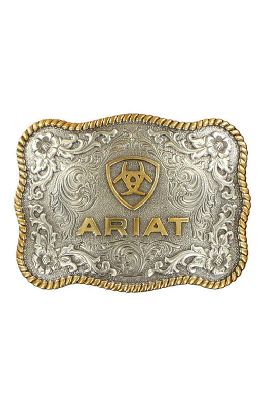 Ariat Rectangle Gold Rope Edge