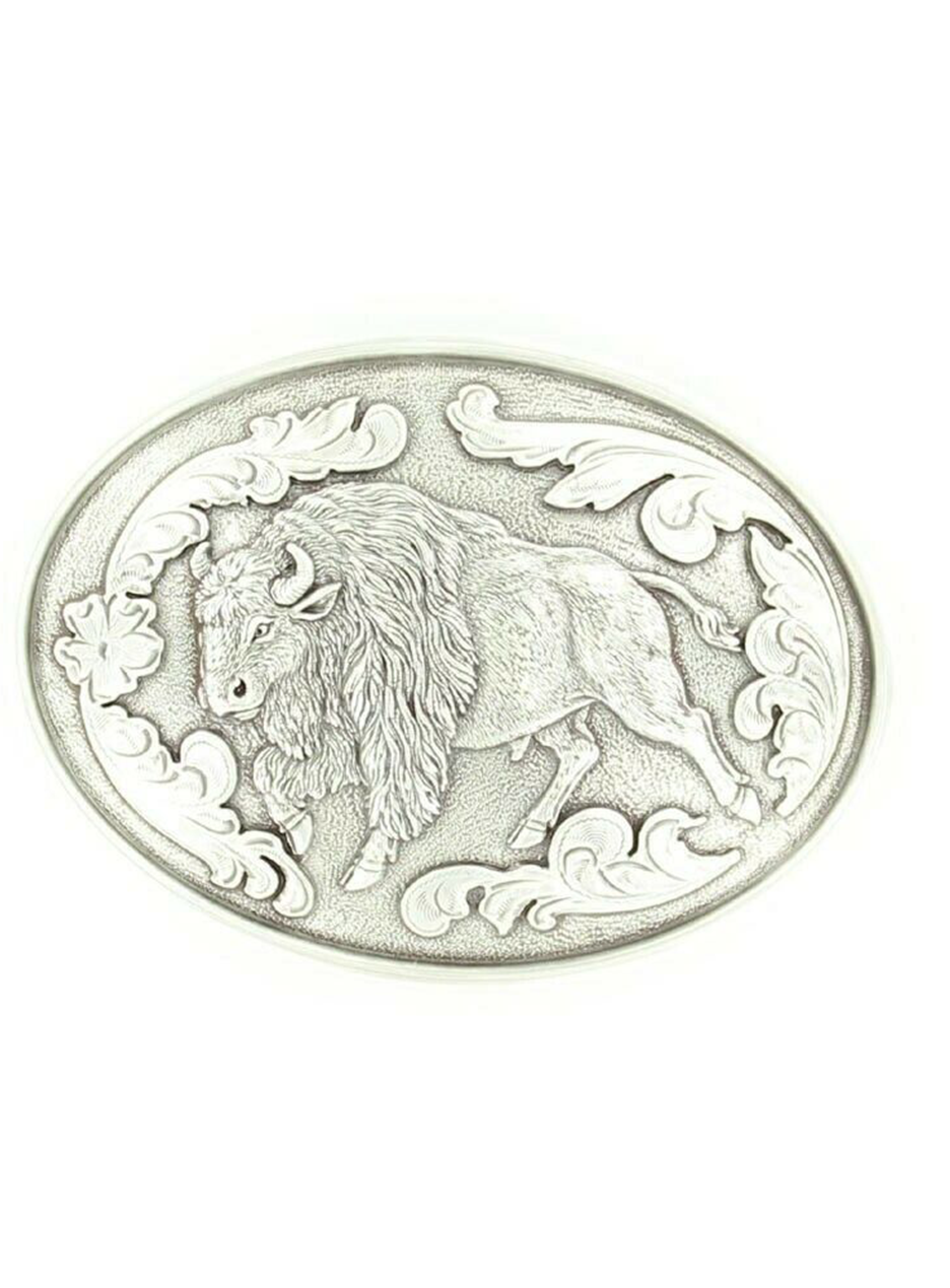 Oval Stampeding Buffalo