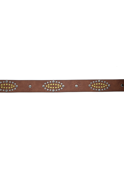 Brown Oval Studded