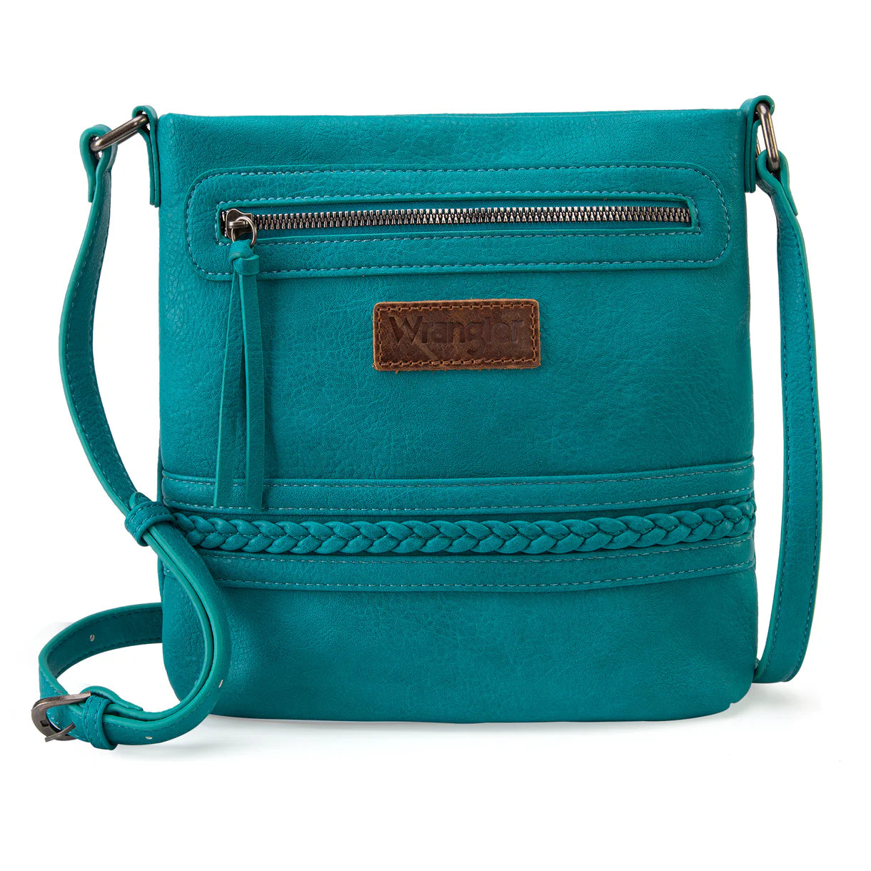Wrangler Braided Concealed Carry Crossbody - Turquoise - WG97G-9360