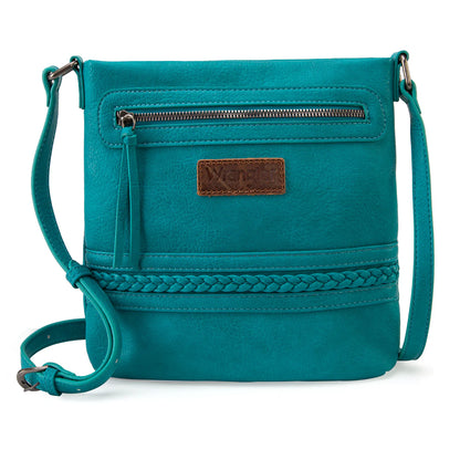 Wrangler Braided Concealed Carry Crossbody - Turquoise - WG97G-9360