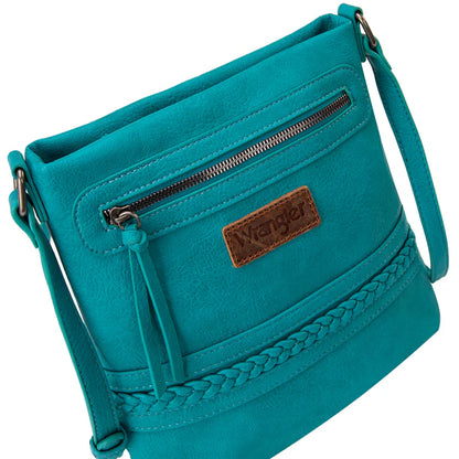 Wrangler Braided Concealed Carry Crossbody - Turquoise - WG97G-9360