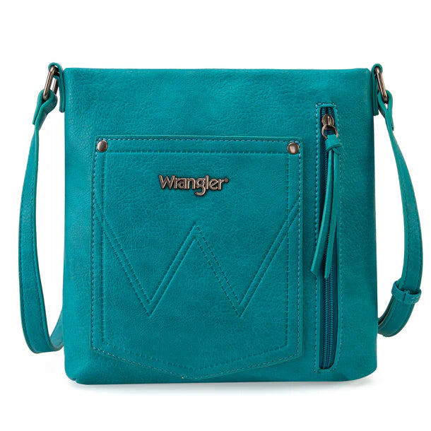 Wrangler Braided Concealed Carry Crossbody - Turquoise - WG97G-9360