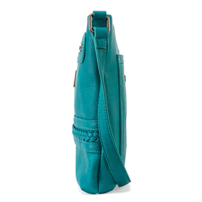 Wrangler Braided Concealed Carry Crossbody - Turquoise - WG97G-9360