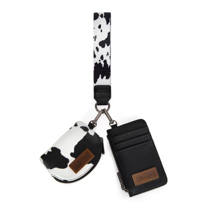 Wrangler Southwestern Art Print Dual Pouch Wristlet
