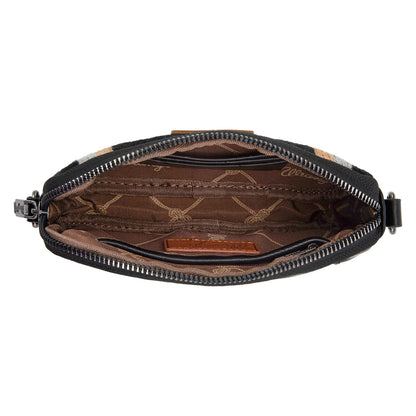 Wrangler Southwestern Knitted Mini Crossbody - Black - WG174-1833BK