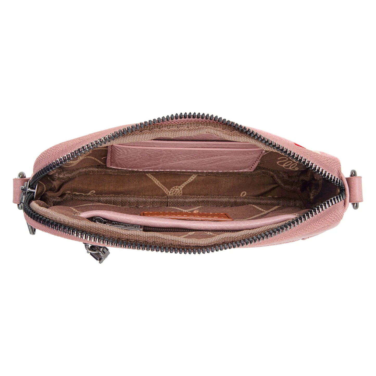 Wrangler Southwestern Knitted Mini Crossbody - Hot Pink - WG174-1833HPK