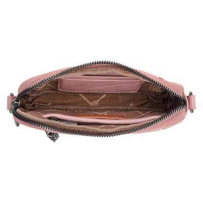 Wrangler Southwestern Knitted Mini Crossbody - Hot Pink - WG174-1833HPK