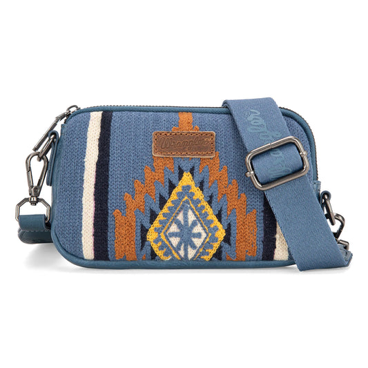 Wrangler Southwestern Knitted Mini Crossbody - Jean - WG174-1833JN