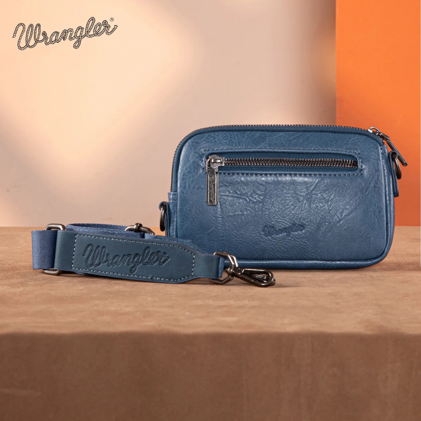 Wrangler Southwestern Knitted Mini Crossbody - Jean - WG174-1833JN