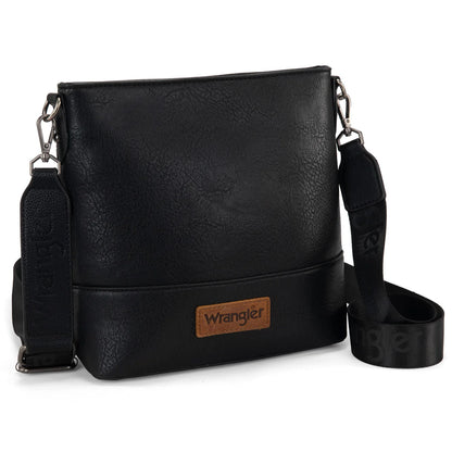 Wrangler Aztec Distressed Print Dual Sided Print Crossbody - WG221-8360