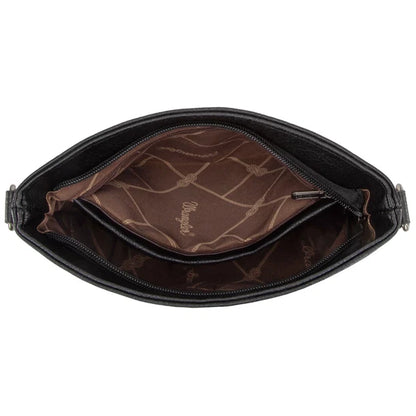 Wrangler Aztec Distressed Print Dual Sided Print Crossbody - WG221-8360