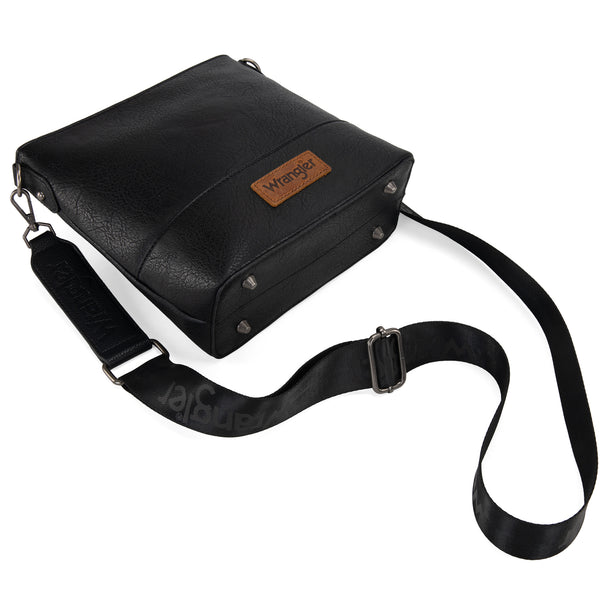Wrangler Aztec Distressed Print Dual Sided Print Crossbody - WG221-8360
