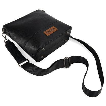 Wrangler Aztec Distressed Print Dual Sided Print Crossbody - WG221-8360