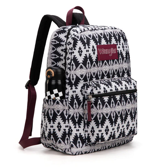 Wrangler Aztec Print Backpack - Black - WG2000-011BK
