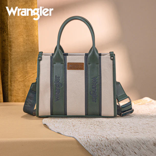 Wrangler Color Block Tote/Crossbody - Green - WG208-8120S