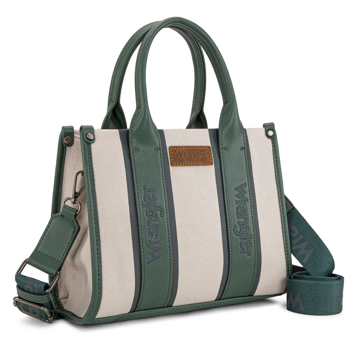 Wrangler Color Block Tote/Crossbody - Green - WG208-8120S