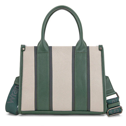 Wrangler Color Block Tote/Crossbody - Green - WG208-8120S