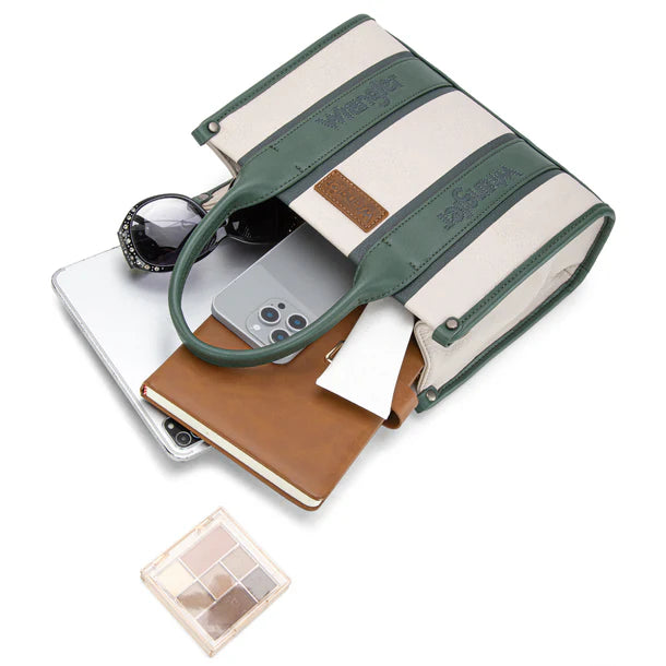 Wrangler Color Block Tote/Crossbody - Green - WG208-8120S