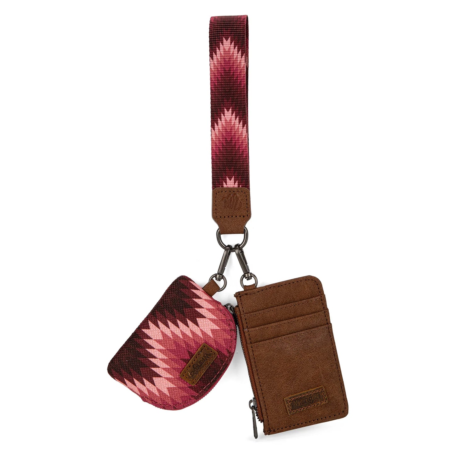 Wrangler Southwestern Art Print Dual Pouch Wristlet