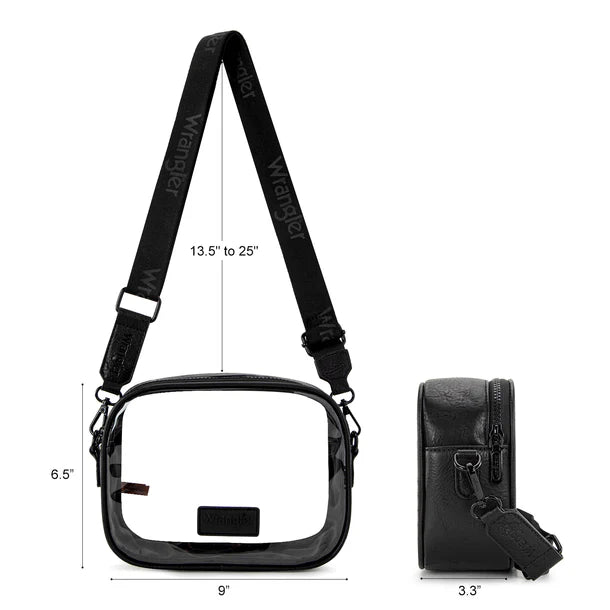 Wrangler Clear Crossbody Bag/Stadium Bag - WG229-603