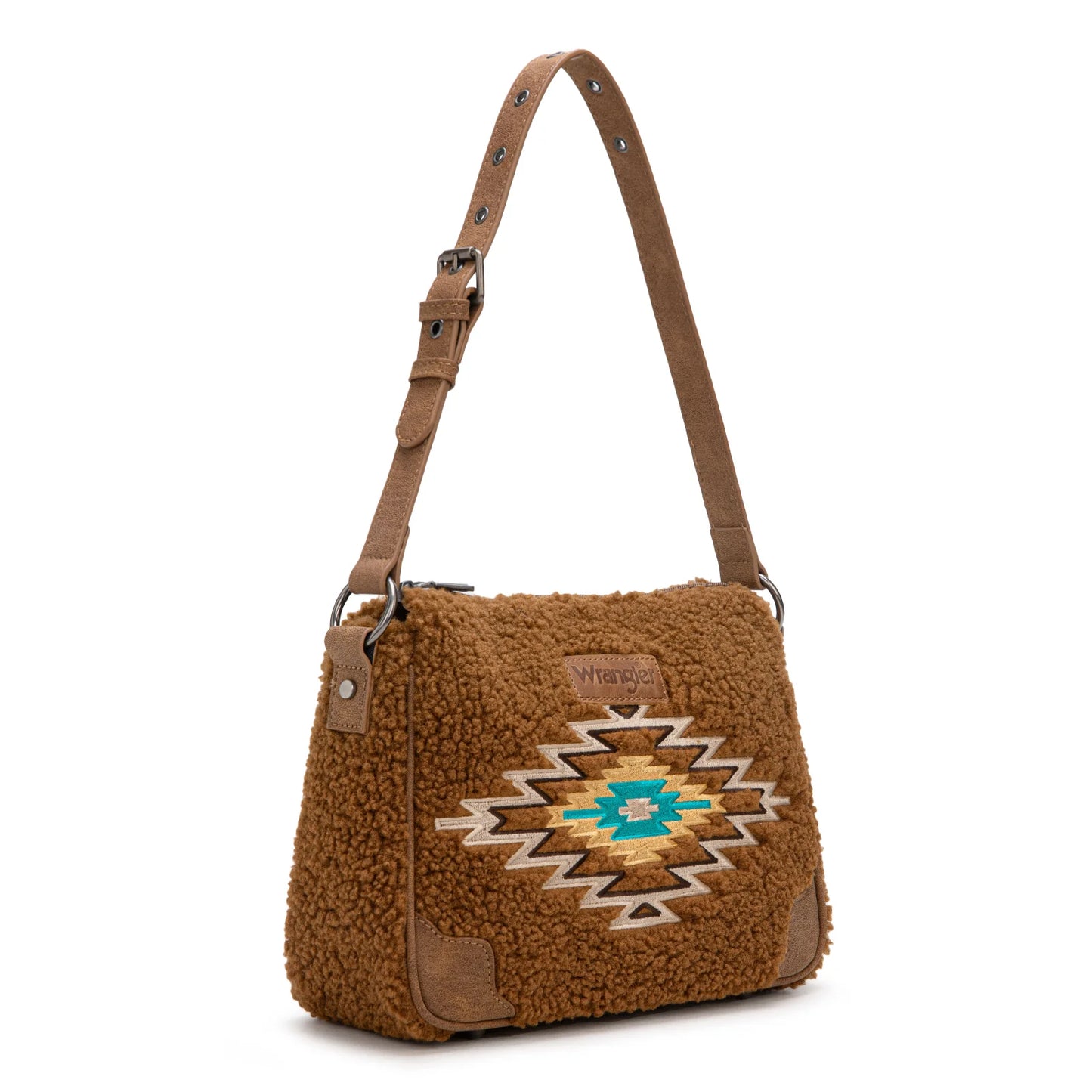 Wrangler Sherpa Aztec Sherpa Hobo/Shoulder Bag - WG263-2022